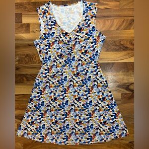 Title Nine Women’s L Sleeveless A-Line Dress Multicolor Floral Print beach